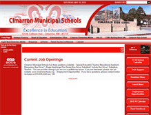 Tablet Screenshot of cimarronschools.org